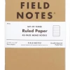 Field Notes Notebooks + Notepads Original Notebook - Set Of 3 (ruled)