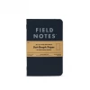 Field Notes Notebooks + Notepads Pitch Black Memo Book - Set Of 3 (Dot-Graph)