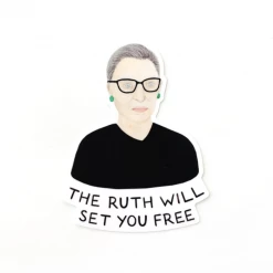 Amy Zhang Stickers Ruth Will Set You Free RBG Sticker