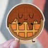 Free Period Press Waffle Vinyl Sticker Stickers