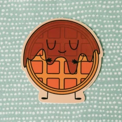 Free Period Press Waffle Vinyl Sticker Stickers
