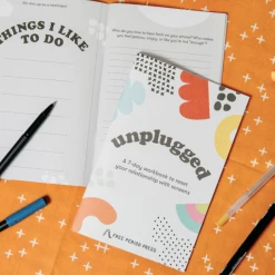 Free Period Press Books/Zines/Workbooks Unplugged: A Workbook To Reset Your Relationship W/ Screens