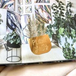 Pineapple Sundays Design Studio Art & Home Plant Lady Brass Bookmark