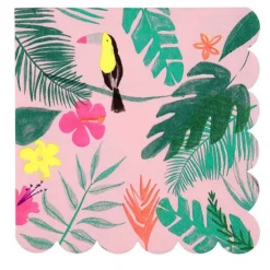 Meri Meri Pink Tropical Napkins (small)