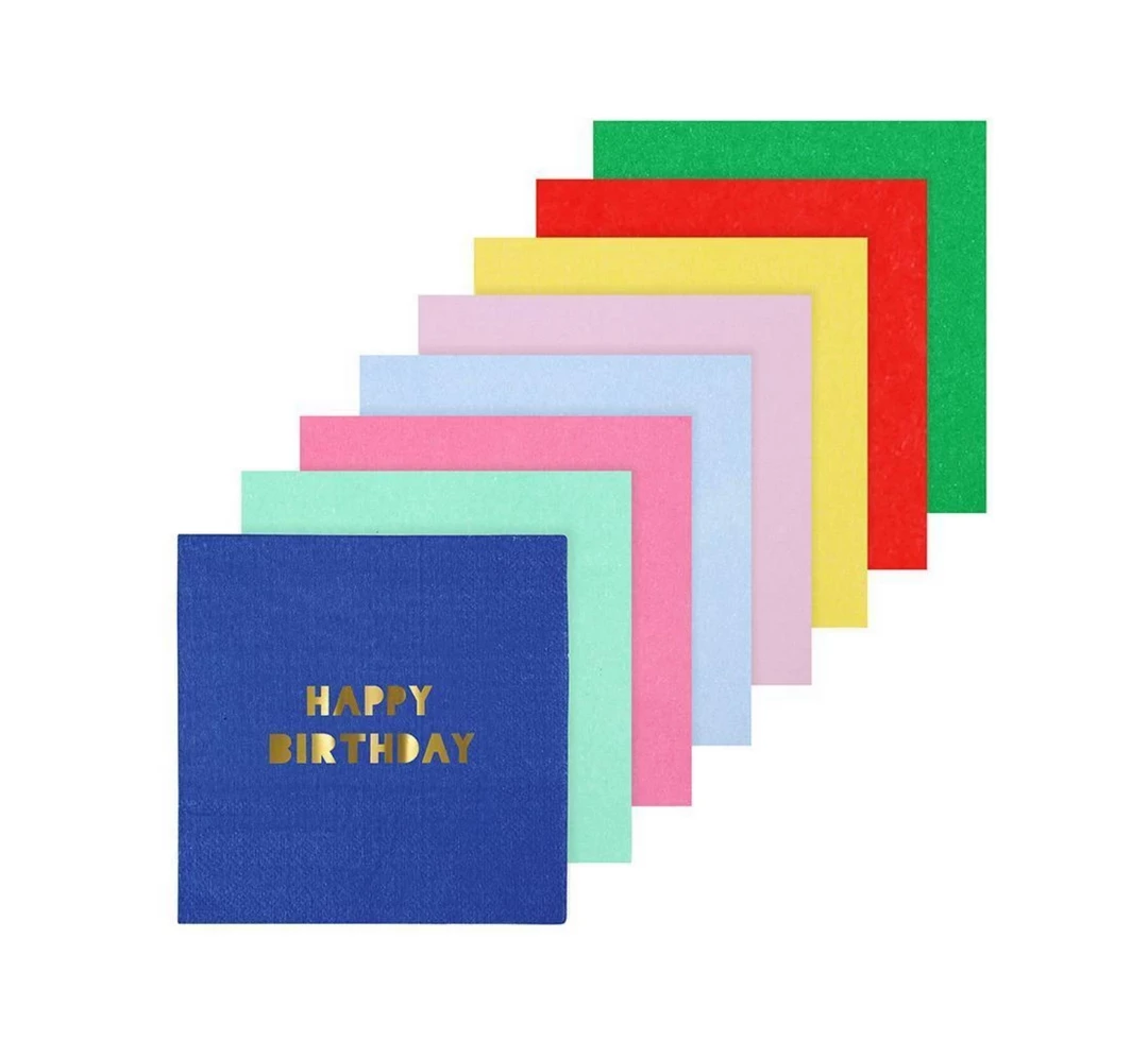 Meri Meri Happy Birthday Napkins (small) 3 Meri Meri Happy Birthday Napkins (small)