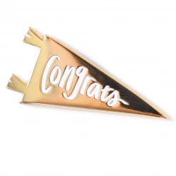 The Penny Paper Co. Congrats! Flag - Enamel Pin Accessories