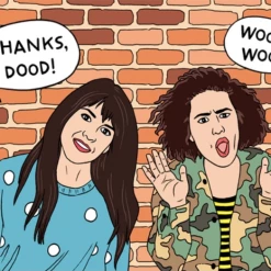 The Found Broad City Thanks Card - 4 Bar Single Greeting Cards