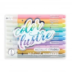 OOLY Fun Stuff Color Lustre Metallic Brush Markers