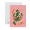 Carolyn Suzuki Hang In There! - Foil Greeting Card