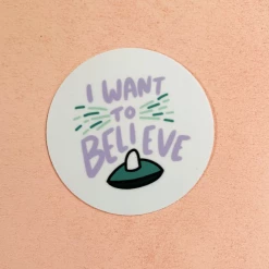 Craft Boner I Want To Believe Sticker Stickers