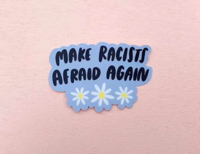 Craft Boner Make Racists Afraid Again Sticker 3 Craft Boner Make Racists Afraid Again Sticker