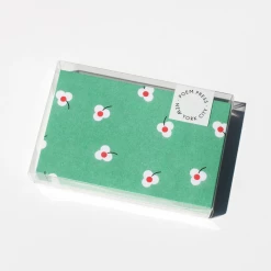 Poem Press Green Sakura Envelope And Card Set