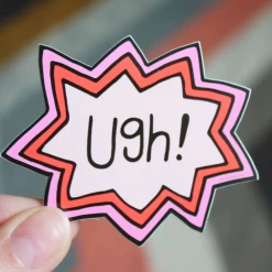 Free Period Press Ugh Vinyl Sticker Stickers