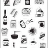 Kwohtations Cards Comfort Foods Sticker Sheet 1 Kwohtations Cards Comfort Foods Sticker Sheet