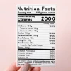 Little Woman Goods Stickers Nutrition Facts Vinyl Sticker