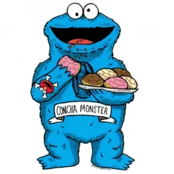 Fresh Prints Stickers Cookie Monster Sticker