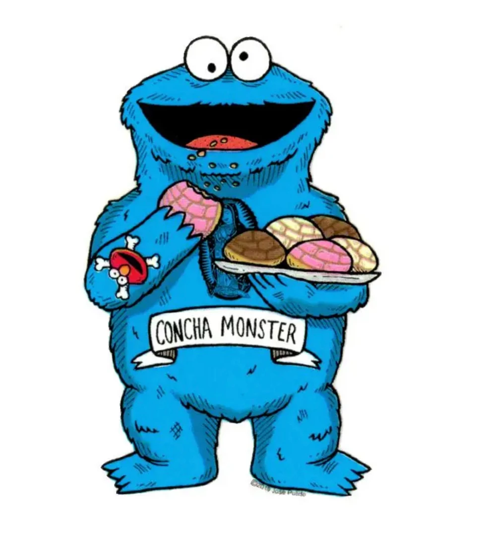 Fresh Prints Stickers Cookie Monster Sticker 3 Fresh Prints Stickers Cookie Monster Sticker