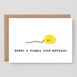 Wrap Greeting Cards Sorry I Missed - Greeting Card