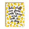 Row House 14 Greeting Cards Let's Eat Tacos Card
