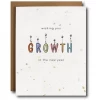 The Card Bureau Growth - New Year Plantable Seeded Card Greeting Cards 1 The Card Bureau Growth - New Year Plantable Seeded Card Greeting Cards