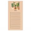 Bloomwolf Studio Tall Plants To Do Notepad W/magnet Stickers