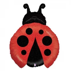 Betallic 27" Holographic Ladybug Balloons