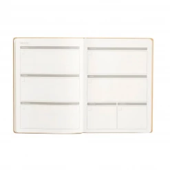 Paper Source Chicago Ave Perpetual-Cinnamon Suede Large Planner