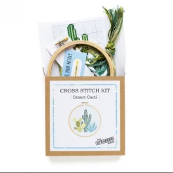 The Stranded Stitch Fun Stuff Desert Cacti Cross Stitch Kit