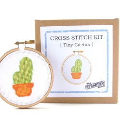 The Stranded Stitch Fun Stuff Mini TIny Cactus Cross Stitch