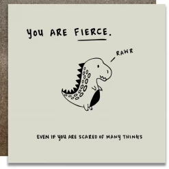Kwohtations Cards You Are Fierce Card Greeting Cards