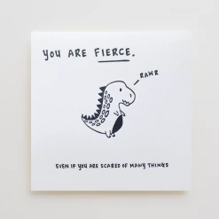 Kwohtations Cards You Are Fierce Card Greeting Cards