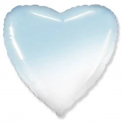 Party Brands Balloons 18" Gradient Baby Blue Heart