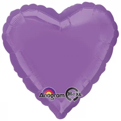 Anagram 18" Spring Lilac Heart Balloons