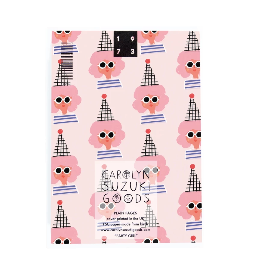 Carolyn Suzuki Party Girl - A6 Notebook 4 Carolyn Suzuki Party Girl - A6 Notebook