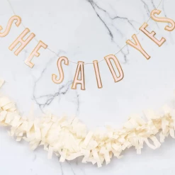 My Mind's Eye Decor Bride To Be Mini Banner (she Said Yes) Set