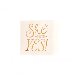 My Mind's Eye Bride To Be "Yes" 5" Cocktail Napkins