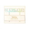 My Mind's Eye Basic Congrats Cake Topper - Holographic Decor