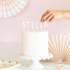 My Mind's Eye Cake By Courtney Letterboard Cake Toppers - White Decor