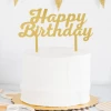 My Mind's Eye Gold Happy Birthday Cake Topper