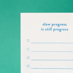 M.C. Pressure Notebooks + Notepads Slow Progress Is Still Progress - Risograph Notepad
