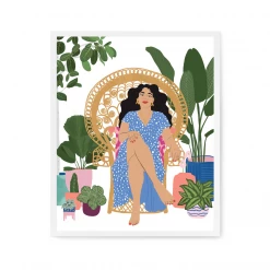 Pineapple Sundays Design Studio Plant Lady Art Print Greeting Cards