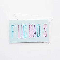 Graphic Anthology Greeting Cards Skinny Felicidades Mini Card