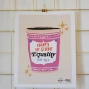 Ash + Chess Equality Coffee Art Print - 8x10 Inches
