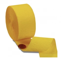 Party Art Community Yellow Crepe Paper Streamers Decor