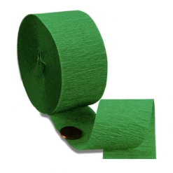 Party Art Community Green Crepe Paper Streamers