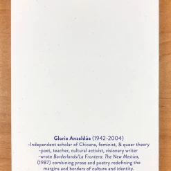 Blackbird Letterpress Gloria Anzaldúa Notebook Notebooks + Notepads