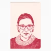 Blackbird Letterpress Ruth Bader Ginsburg Notebook Notebooks + Notepads