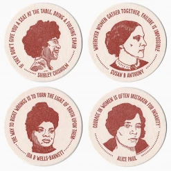 Blackbird Letterpress Art & Home Inspiring Women Coasters