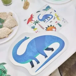 Talking Tables Party Dinosaur Shaped Plates - 12 Pack