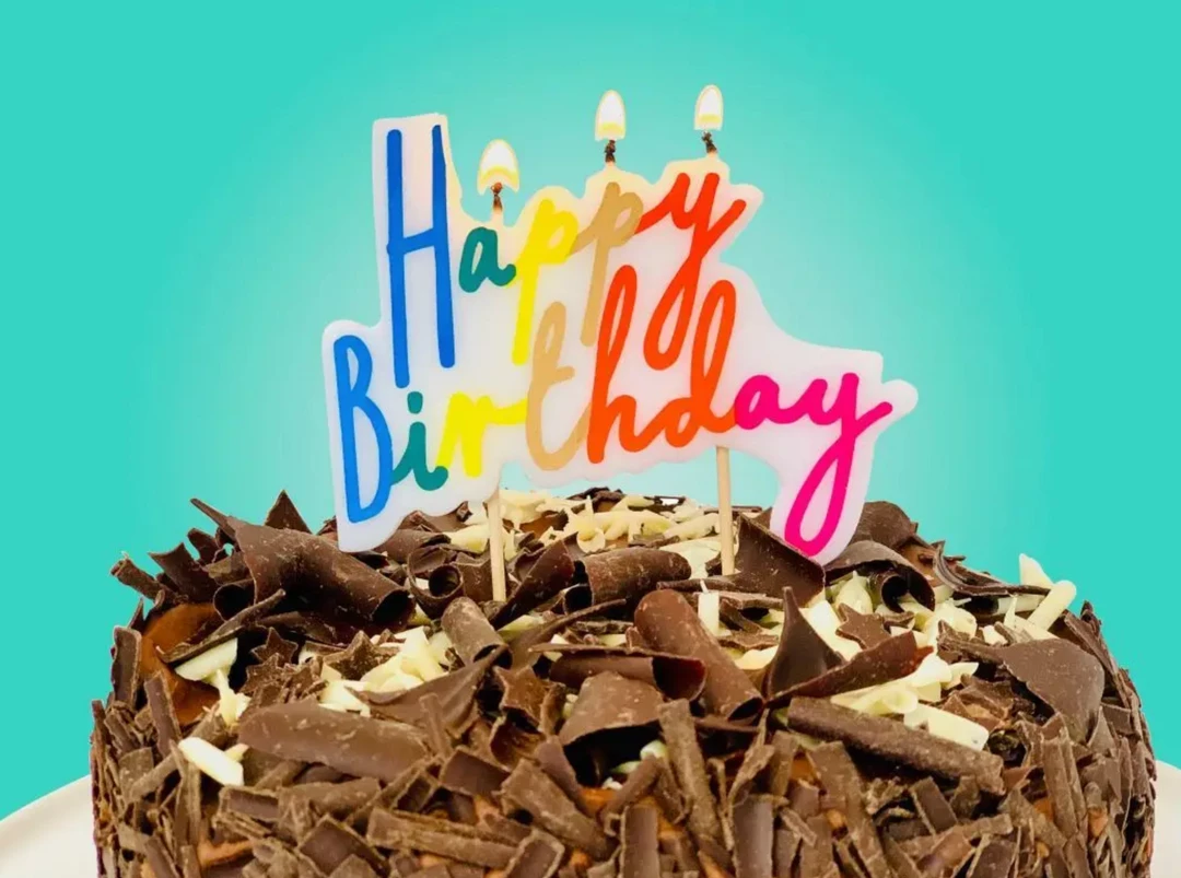 Talking Tables Rainbow Happy Birthday Candle Cake Topper 4 Talking Tables Rainbow Happy Birthday Candle Cake Topper